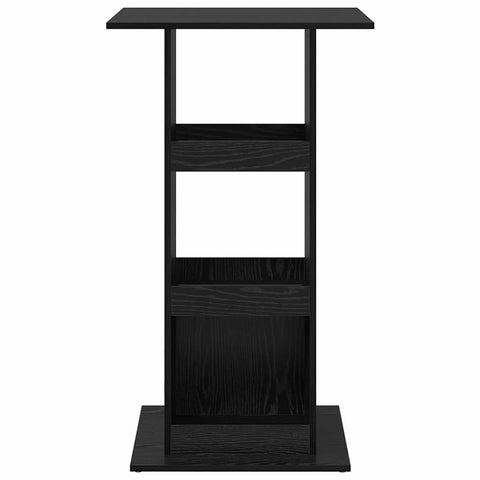 vidaXL Bar Table with Storage Black Oak 60x60x102 cm Engineered Wood