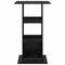 vidaXL Bar Table with Storage Black Oak 60x60x102 cm Engineered Wood