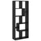 vidaXL Room Divider Bookcase Black Oak 67x25x161.5 cm Engineered Wood