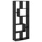vidaXL Room Divider Bookcase Black Oak 67x25x161.5 cm Engineered Wood