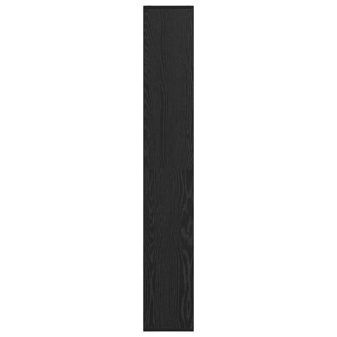 vidaXL Room Divider Bookcase Black Oak 67x25x161.5 cm Engineered Wood