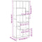 vidaXL Room Divider Bookcase Black Oak 67x25x161.5 cm Engineered Wood