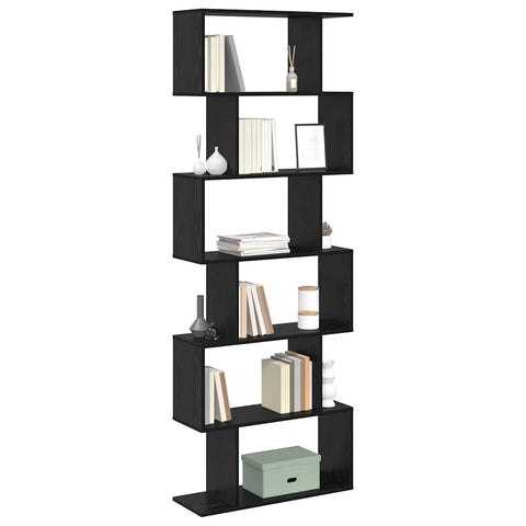 vidaXL Book Cabinet Black 70 x 24 x 193.5 cm Engineered wood