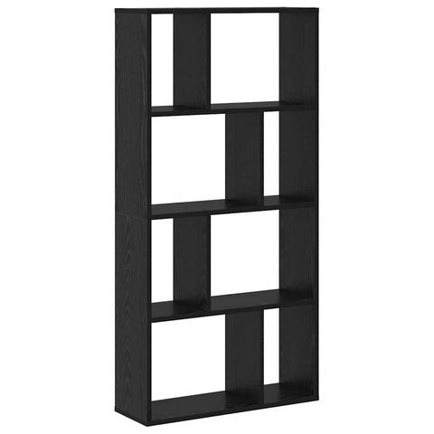 vidaXL Black Oak Bookshelf Black oak Engineered wood Medium