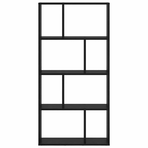 vidaXL Black Oak Bookshelf Black oak Engineered wood Medium