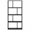 vidaXL Black Oak Bookshelf Black oak Engineered wood Medium