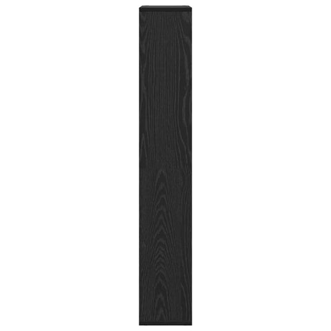 vidaXL Black Oak Bookshelf Black oak Engineered wood Medium