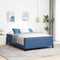 vidaXL Bed Frame Blue 140 x 190 cm Corduroy fabric
