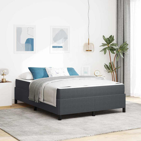 vidaXL Other Dark grey 140 x 200 cm Corduroy fabric