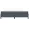 vidaXL Other Dark grey 140 x 200 cm Corduroy fabric