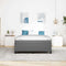 vidaXL Other Light grey 160 x 200 cm Corduroy fabric
