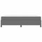 vidaXL Other Light grey 160 x 200 cm Corduroy fabric