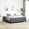 vidaXL Other Light grey 180 x 200 cm Corduroy fabric