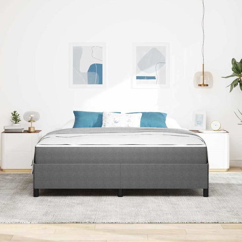 vidaXL Other Light grey 180 x 200 cm Corduroy fabric