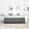 vidaXL Other Light grey 180 x 200 cm Corduroy fabric