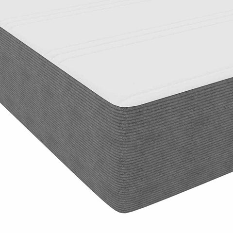vidaXL Other Light grey 100 x 200 cm Corduroy fabric