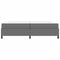 vidaXL Other Light grey 100 x 200 cm Corduroy fabric