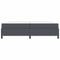 vidaXL Other Dark grey 100 x 200 cm Corduroy fabric