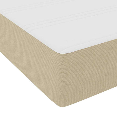 vidaXL Other Light green grey 100 x 200 cm Corduroy fabric