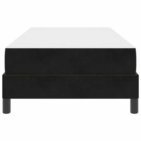 vidaXL Box Spring Bed with Mattress Black 90 x 210 cm Fabric