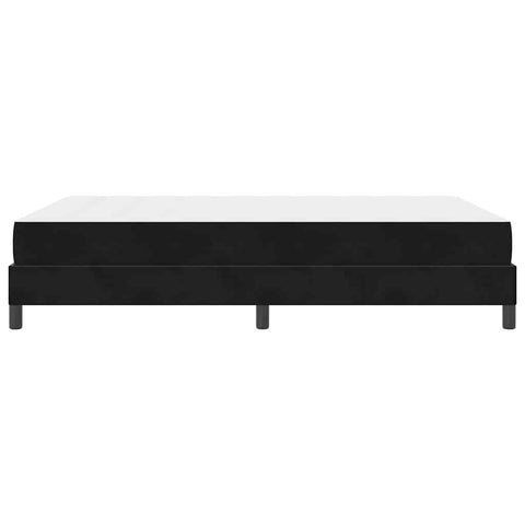 vidaXL Box Spring Bed with Mattress Black 140 x 210 cm Fabric
