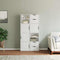 vidaXL Side Cabinets 4 pcs "ODDA" White 40x24x79 cm Solid Wood Pine