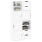 vidaXL Side Cabinets 4 pcs "ODDA" White 40x24x79 cm Solid Wood Pine