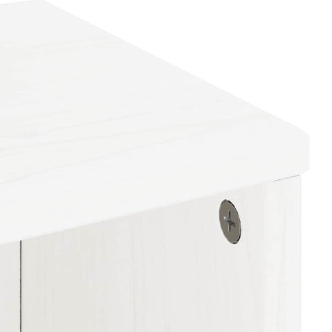 vidaXL Side Cabinets 4 pcs "ODDA" White 40x24x79 cm Solid Wood Pine