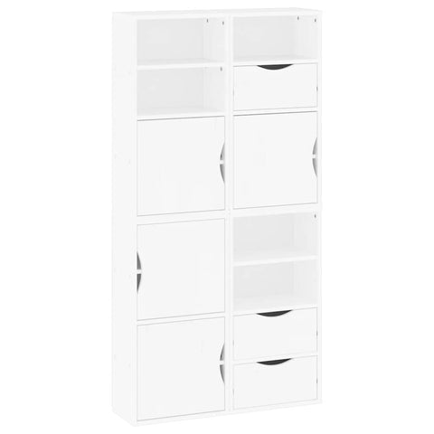 vidaXL Side Cabinets 4 pcs "ODDA" White 40x24x79 cm Solid Wood Pine