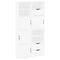 vidaXL Side Cabinets 4 pcs "ODDA" White 40x24x79 cm Solid Wood Pine