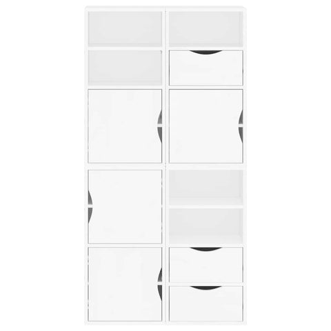 vidaXL Side Cabinets 4 pcs "ODDA" White 40x24x79 cm Solid Wood Pine