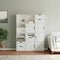vidaXL Side Cabinets 6 pcs "ODDA" White 40x24x79 cm Solid Wood Pine
