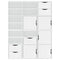 vidaXL Side Cabinets 6 pcs "ODDA" White 40x24x79 cm Solid Wood Pine