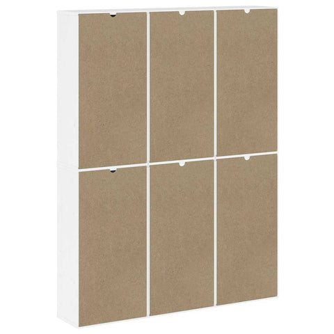 vidaXL Side Cabinets 6 pcs "ODDA" White 40x24x79 cm Solid Wood Pine