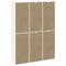 vidaXL Side Cabinets 6 pcs "ODDA" White 40x24x79 cm Solid Wood Pine