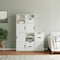 vidaXL Side Cabinets 5 pcs "ODDA" White 40x24x79 cm Solid Wood Pine
