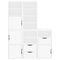 vidaXL Side Cabinets 5 pcs "ODDA" White 40x24x79 cm Solid Wood Pine