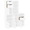 vidaXL Side Cabinets 5 pcs ODDA White 40x24x79 cm Solid Wood Pine