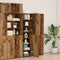 vidaXL Highboard Old wood 50 x 42.5 x 185 cm Engineered wood
