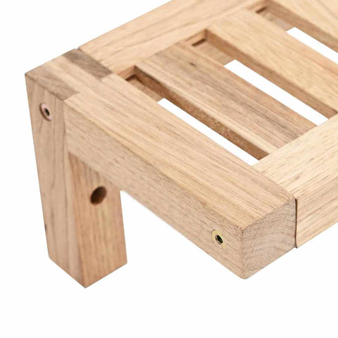 vidaXL Wall Hanging Rack Beige 62 x 10 x 12.5 cm Solid Walnut wood
