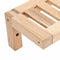 vidaXL Wall Hanging Rack Beige 62 x 10 x 12.5 cm Solid Walnut wood