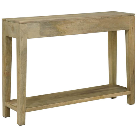 vidaXL Console Table Natural Grey 110 x 30 x 80 cm Solid Mango Wood