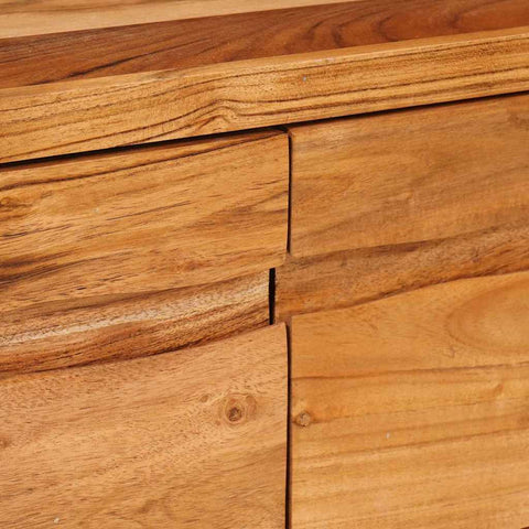 vidaXL TV Cabinet with Shelf Brown 110 x 30 x 40 cm Solid Acacia Wood