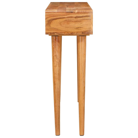 vidaXL Console Table Brown 110 x 30 x 80 cm Solid Acacia Wood
