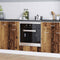 vidaXL Oven cabiet Riga Old wood 60 x 46 x 81.5 cm Engineered Wood