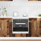 vidaXL Oven cabiet Riga Old wood 60 x 46 x 81.5 cm Engineered Wood