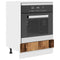 vidaXL Oven cabiet Riga Old wood 60 x 46 x 81.5 cm Engineered Wood