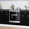 vidaXL Oven cabiet Riga Black oak 60 x 46 x 81.5 cm Engineered Wood