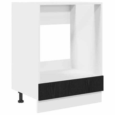 vidaXL Oven cabiet Riga Black oak 60 x 46 x 81.5 cm Engineered Wood