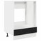 vidaXL Oven cabiet Riga Black oak 60 x 46 x 81.5 cm Engineered Wood